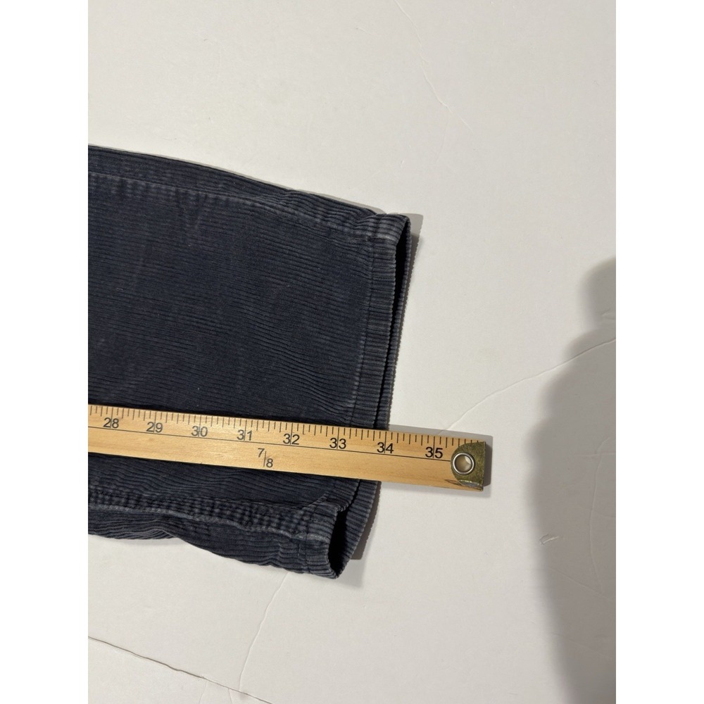 Vintage Levi's L2 Corduroy Pants Baggy Wide Leg Loose 33x34 Made in USA 90s Blue - Picture 10 of 12
